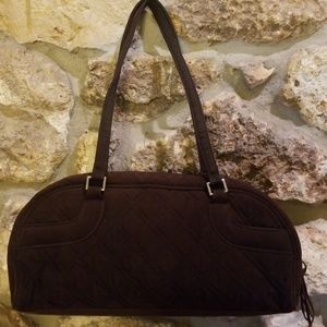 EUC - Vera Bradley barrel bag in Espresso